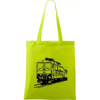 Vlak 363 - Taška bavlněná - 42 x 38 cm ( Limetková )