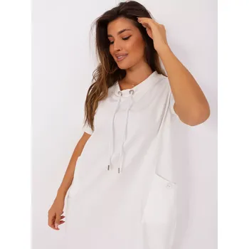 Dámské šaty Šaty RV SK 8723.89P ecru S/M