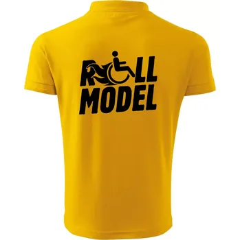 Pánská košile Roll model - Polokošile pánská Pique Polo 203 - S ( Žlutá )