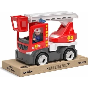 autíčko Efko ECO MULTIGO FIRE - Žebřík s hasičem - auto s Igráčkem