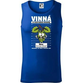 Vinná réva odsouzena Ryzlink rýnský - Tílko pánské Core - L ( Královská modrá )