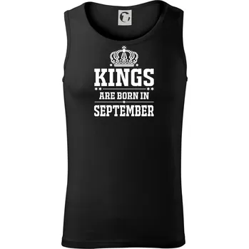 Pánské termoprádlo Kings are born in September - Tílko pánské Core - M ( Černá )