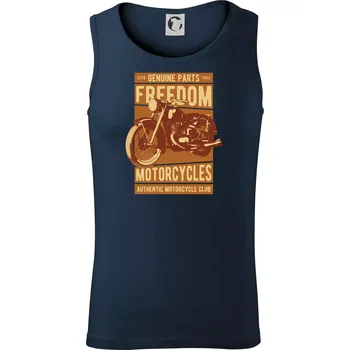 Motorcycles freedom - Tílko pánské Core - 2XL ( Námořní modrá (velmi tmavá - téměř černá) )