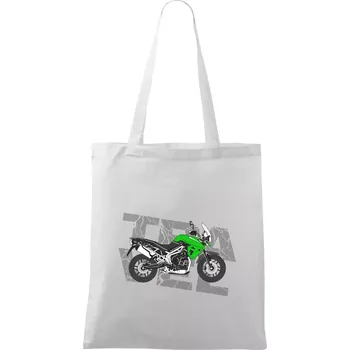 Cestovní enduro zelená - Taška bavlněná - 42 x 38 cm ( Bílá )