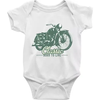 Kojenecký body Born to live classic - Body kojenecké s krátkým rukávem - Krátký r. 12-18 měs ( Bílá )