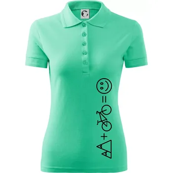 Hory kolo úsměv - Polokošile dámská Pique Polo - XS ( Mátová )