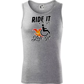 Ride it Like You Stole it - Tílko pánské Core - 2XL ( Tmavě šedý melír )