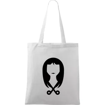 Dámská kadeřnice - Taška bavlněná - 42 x 38 cm ( Bílá )