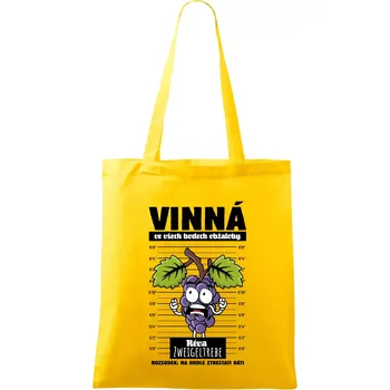Vinná réva odsouzena Zweigeltrebe - Taška bavlněná - 42 x 38 cm ( Žlutá )
