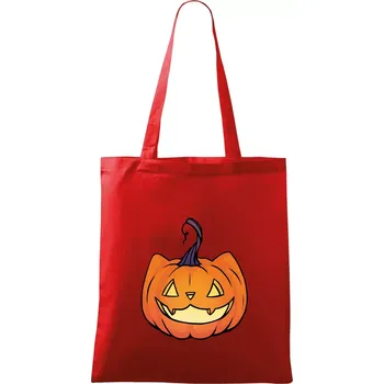 Nákupní taška Kočičí dýně - Taška bavlněná - 42 x 38 cm ( Červená )