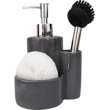 Dávkovač mýdla Ruční dávkovač mýdla, lahvička do dávkovače Dihome 300 ml, šedá