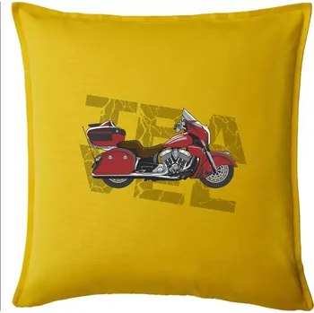 Polštář Cestovní motorka Amerika červená - Polštář 50x50 - 50x50 - Pouze potah ( Žlutá )