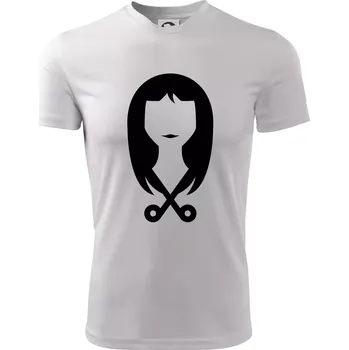 Chlapecké tričko Dámská kadeřnice - Dětské triko sportovní (dresovina) - 122 cm/6 let ( Bílá )