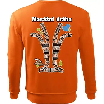 Pánská mikina Masážní dráha - Mikina Essential pánská - S ( Oranžová )