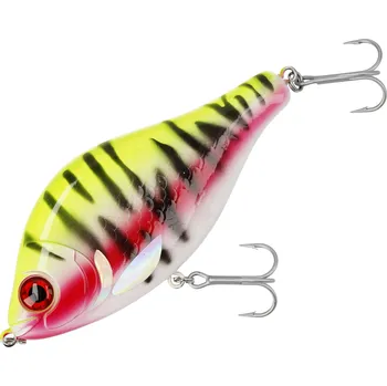 Umělá nástraha Mikado Wobler Pomalu Potápivý MFT Jerk Lemon Tiger Délka: 7cm, Hmotnost: 19g, Maximální ponor: 1m