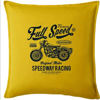 Polštář Full Speed - Polštář 50x50 - 50x50 - Pouze potah ( Žlutá )