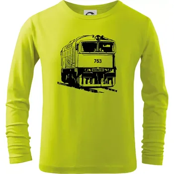Dětská móda Vlak 753 - Triko dětské Long Sleeve - 134 cm/8 let ( Limetková )