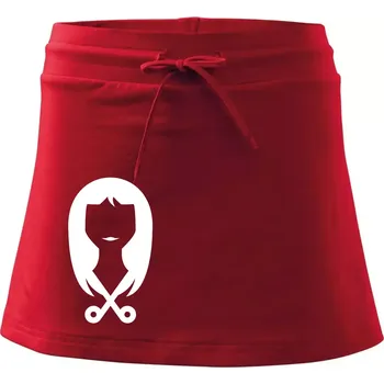 Dámská sukně Dámská kadeřnice - Sportovní sukně - two in one - S ( Červená )