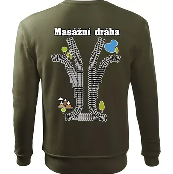 Chlapecké tričko Masážní dráha - Mikina Essential dětská - 146 cm/10 let ( Military )