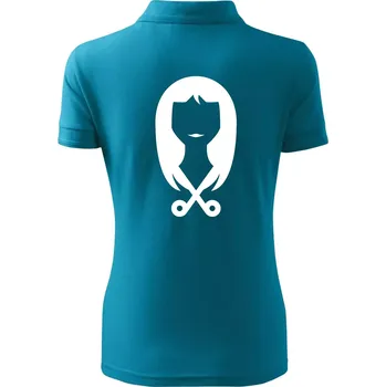 Dámská kadeřnice - Polokošile dámská Pique Polo - XL ( Tmavý tyrkys )
