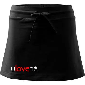 Dámská sukně Ulovená a ulovený - Sportovní sukně - two in one - XS ( Černá )