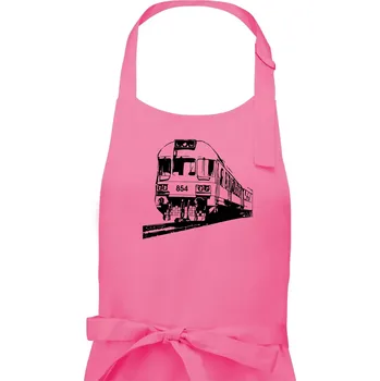 Kuchyňská zástěra Vlak 854 - Pánská zástěra na vaření - Univerzální velikost ( Růžová )