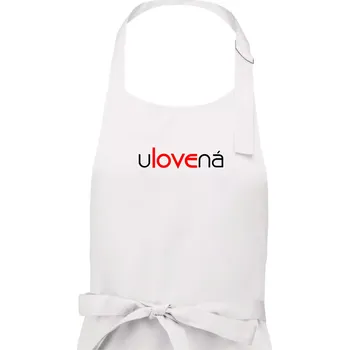 Kuchyňská zástěra Ulovená a ulovený - Dámská zástěra na vaření - Univerzální velikost ( Bílá )