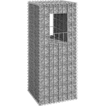 Plotový sloupek vidaXL Gabionový sloupek 40 x 40 x 100 cm železo [151260]
