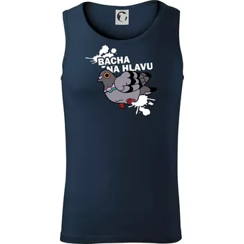 Bacha na hlavu - Tílko pánské Core - XL ( Námořní modrá (velmi tmavá - téměř černá) )