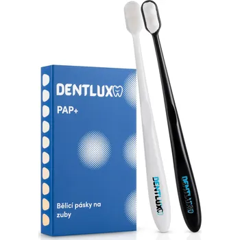 Přípravek na bělení zubů Dentlux PAP+ Bělící pásky na zuby + 2x nanokartáček