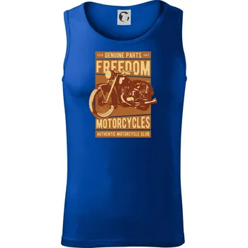 Motorcycles freedom - Tílko pánské Core - XL ( Královská modrá )