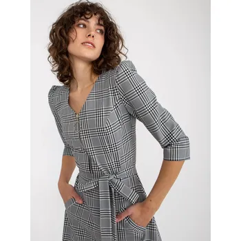 Dámské šaty LK SK šaty 507839.31 bílo-černé 36