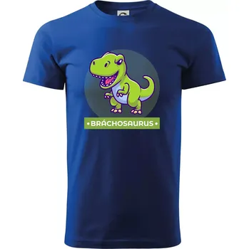 Dinosauří rodina - brácha - Triko extra velké (5-8XL) - 7XL ( Královská modrá )