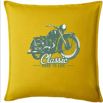 Polštář Born to live classic - Polštář 50x50 - 50x50 - Pouze potah ( Žlutá )