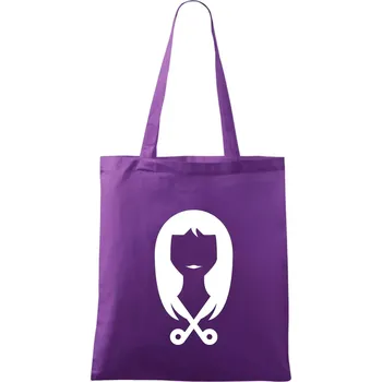 Dámská kadeřnice - Taška bavlněná - 42 x 38 cm ( Fialová )