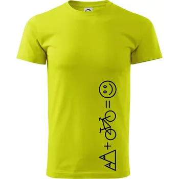 Hory kolo úsměv - Klasické pánské triko vyšší gramáže - XS ( Limetková )