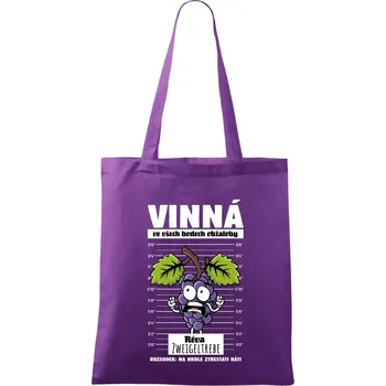 Vinná réva odsouzena Zweigeltrebe - Taška bavlněná - 42 x 38 cm ( Fialová )
