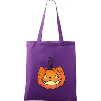 Nákupní taška Kočičí dýně - Taška bavlněná - 42 x 38 cm ( Fialová )