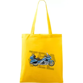 Cestovní motorka Amerika modrá - Taška bavlněná - 42 x 38 cm ( Žlutá )