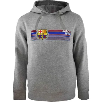 Pánská mikina FC Barcelona pánská mikina s kapucí Fast Grey - XXL Rogers SL						 60906 - slevový kód:<br>XMAS10 (-10%)