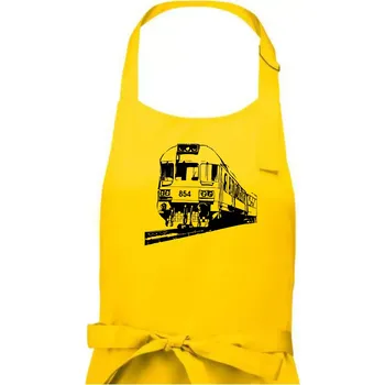 Kuchyňská zástěra Vlak 854 - Pánská zástěra na vaření - Univerzální velikost ( Žlutá )