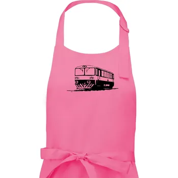 Kuchyňská zástěra Vlak 152 - Dámská zástěra na vaření - Univerzální velikost ( Růžová )