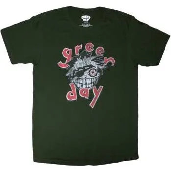 Pánské tričko Merch Green Day: Green Day Unisex T-shirt: Eye Patch (green) (large) L