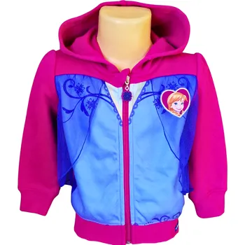Dívčí mikina Sun City Dívčí mikina FROZEN s tylem na zip Barva: Růžová, Velikost: 104