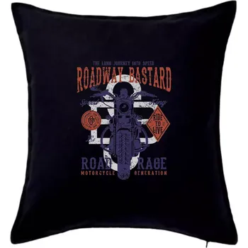 Polštář Roadway Bastard - Polštář 50x50 - 50x50 - Pouze potah ( Černá )