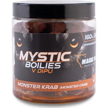 Boilies Magic Wolf - Monster krab MYSTIC Boilies v dipu 160g 24mm