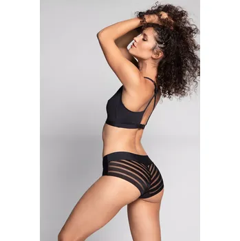 Kalhotky DÁMSKÉ MINI ŠORTKY L-POL5011MS-02 2XL černá XXL