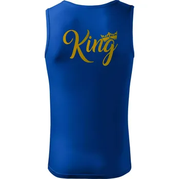King Queen Rodinná zlatá - Tílko pánské Core - M ( Královská modrá )