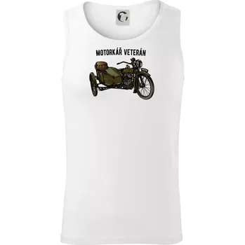 Motorkář veterán - Tílko pánské Core - S ( Bílá )