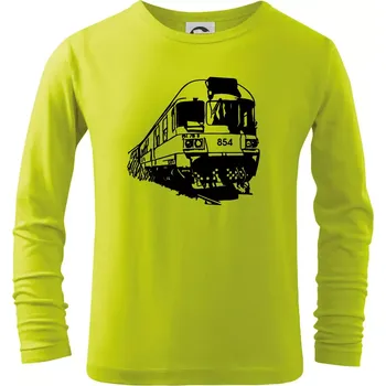 Dětská móda Vlak 854 bok - Triko dětské Long Sleeve - 104-110cm / 3-4 roky ( Limetková )